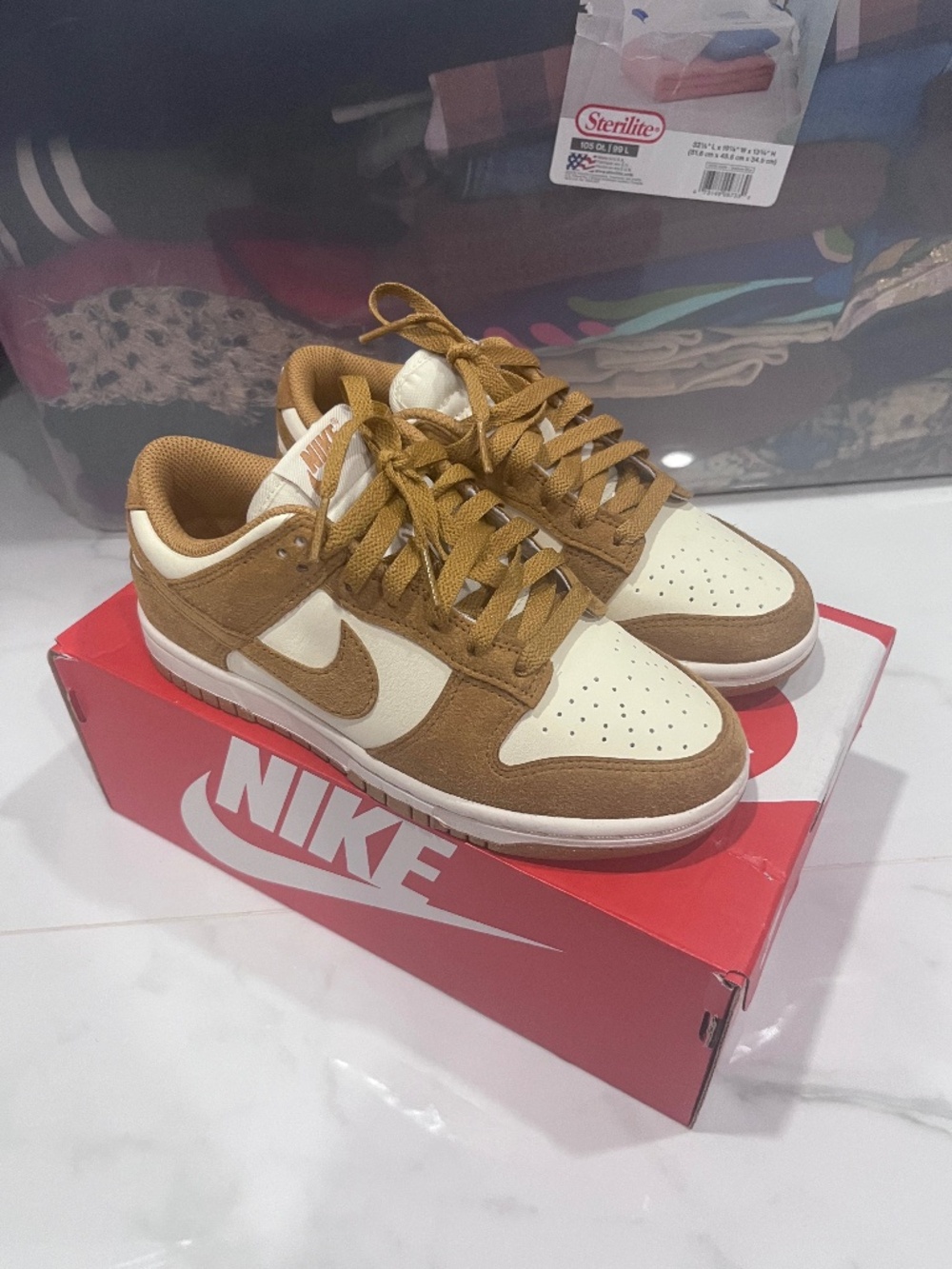 Nike Women’s Low Dunk Coconut Milk Sail Flax Size 5.5